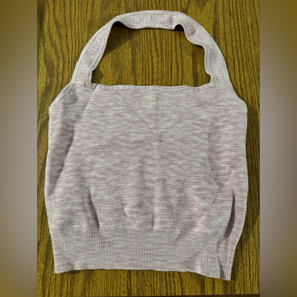 Abercrombie & Fitch Pink Halter Crop Top